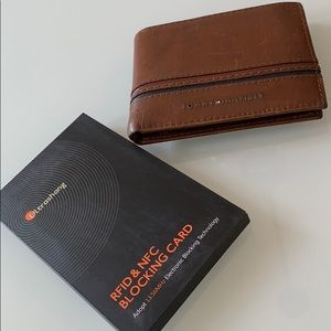 Tommy Hilfiger leather wallet + 2 card protectors